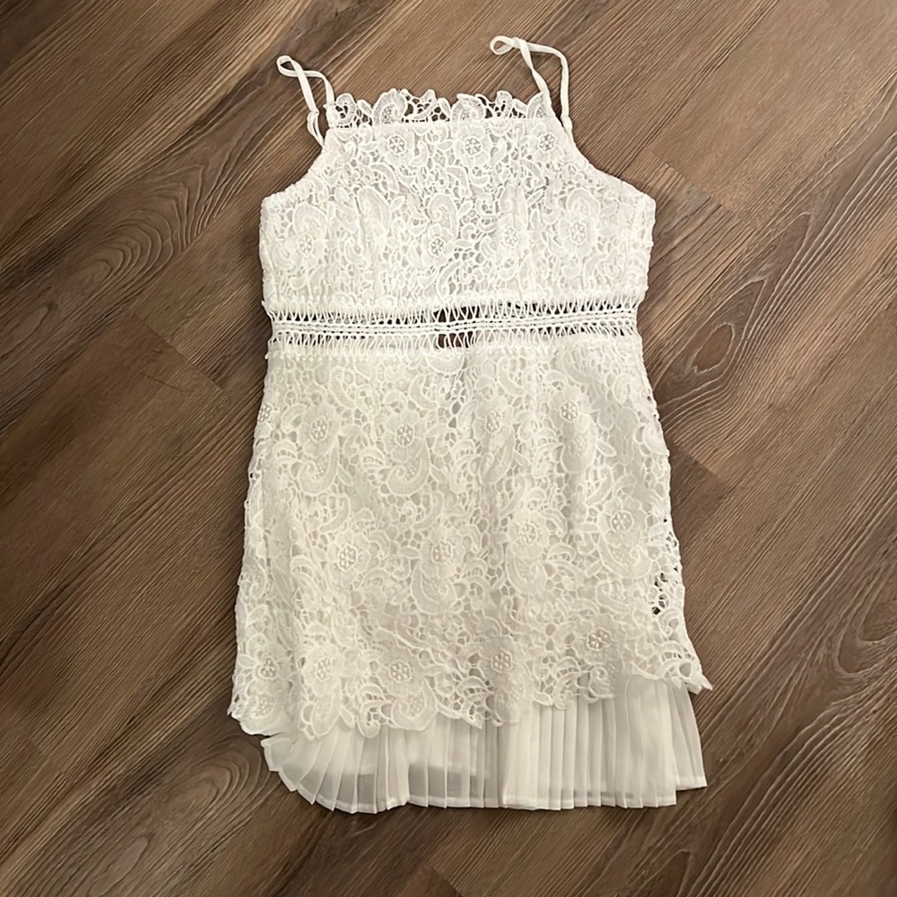 Never worn white lacy dress